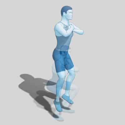 squat sauté une jambe